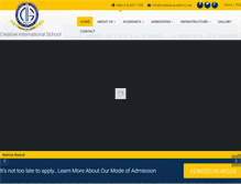 Tablet Screenshot of creative-academy.net