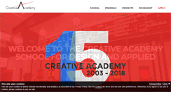 Desktop Screenshot of creative-academy.com