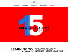 Tablet Screenshot of creative-academy.com